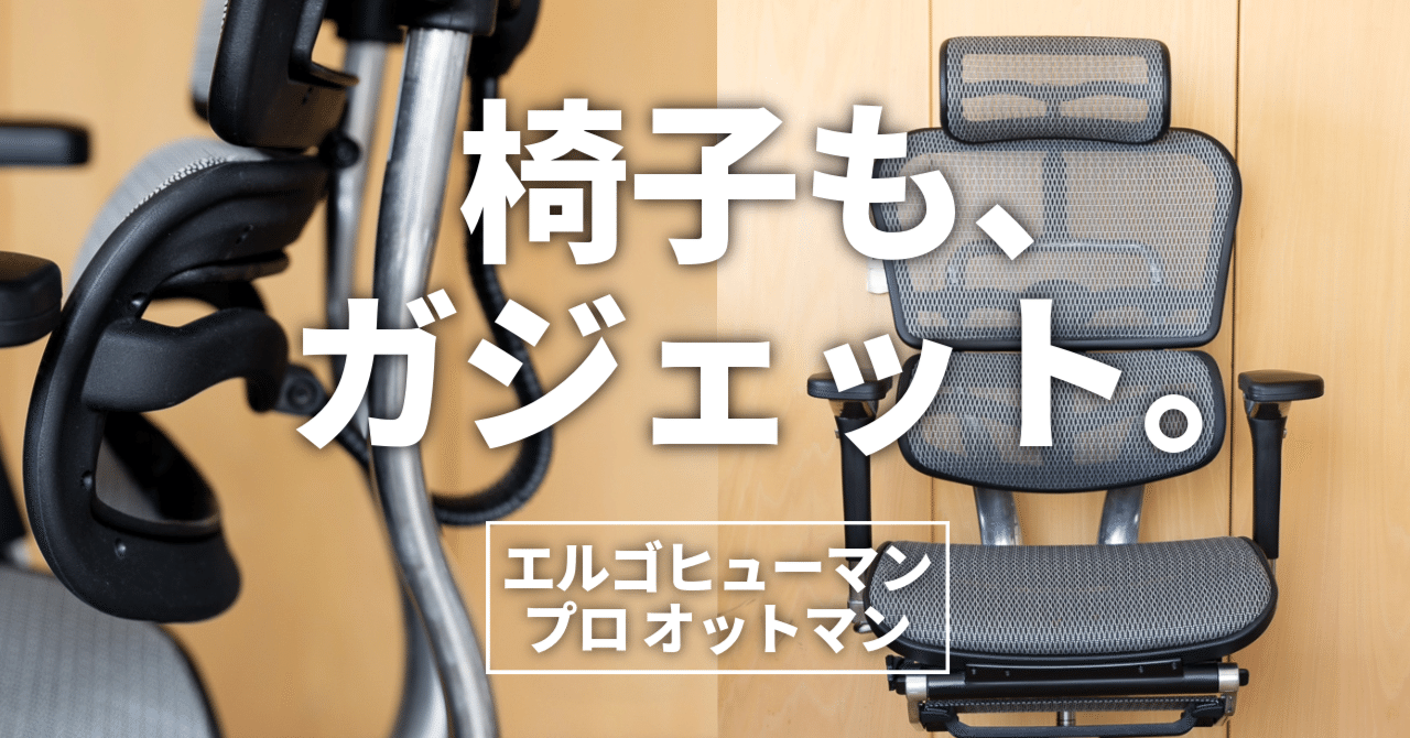 椅子は身体を支えるガジェットだ～エルゴヒューマン プロ オットマンで