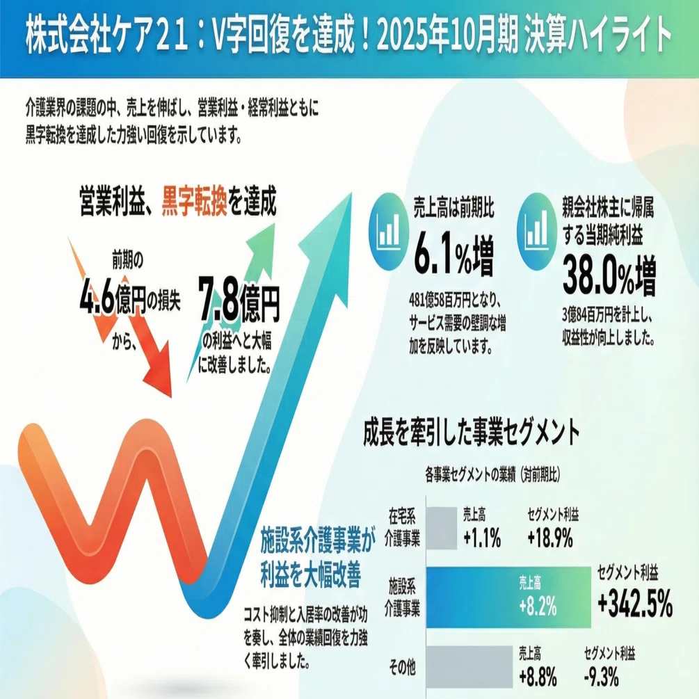 20251212_ケア21_決算で見えた5つの意外な真実：V字回復の裏に隠され