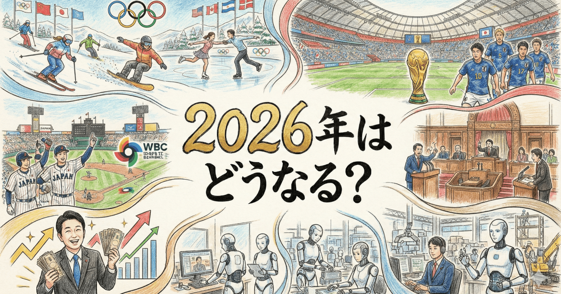 2026年未来予測】「昭和101年」の日本はどうなる？ スポーツ・エンタメ・経済の“超”変革イヤーを完全シミュレーション｜蛸の考察ノート