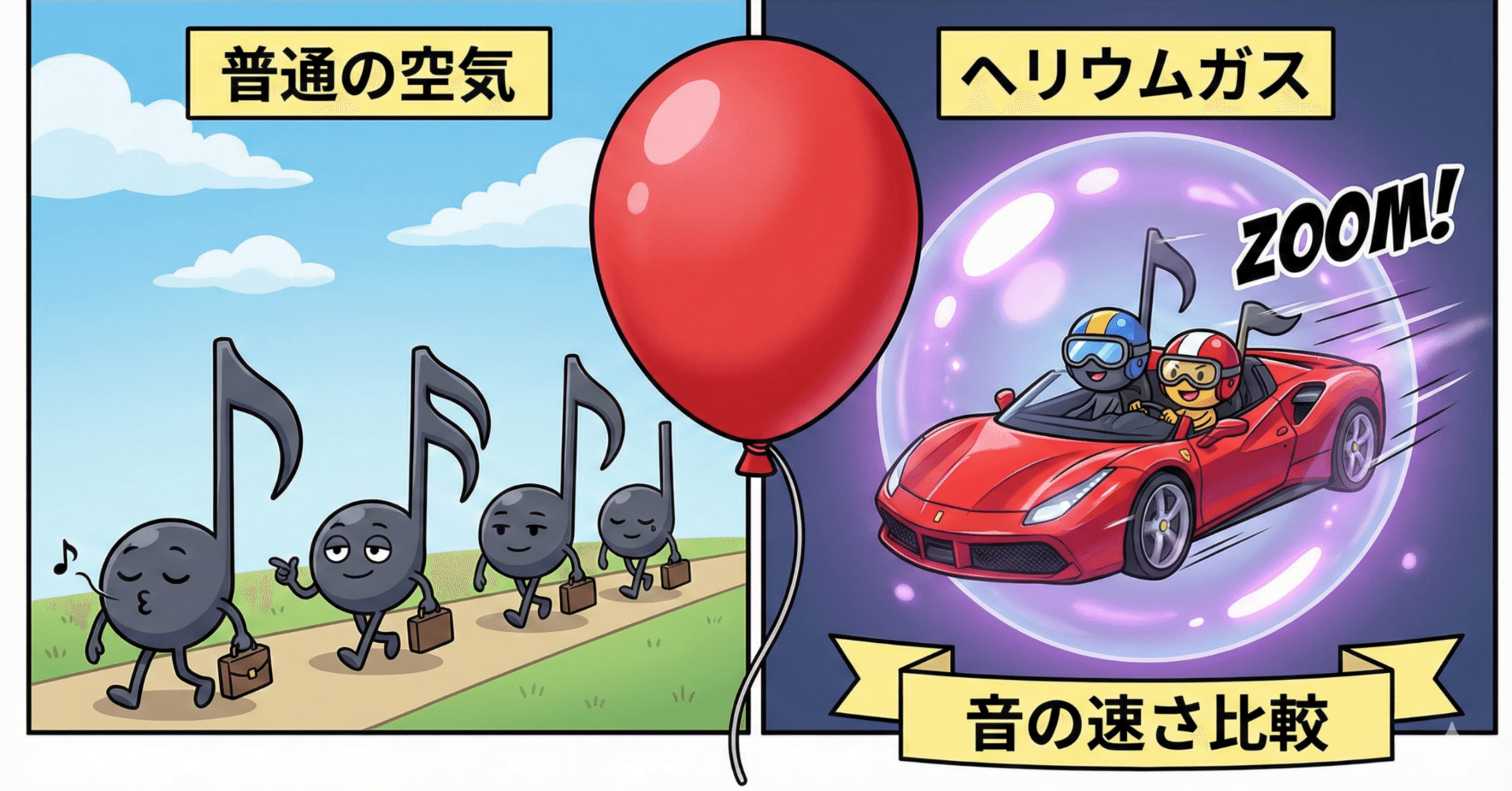なぜヘリウムを吸うと「アヒル声」になるの？カギは「空気の重さ」と「音速」の関係｜科学を少し面白くする