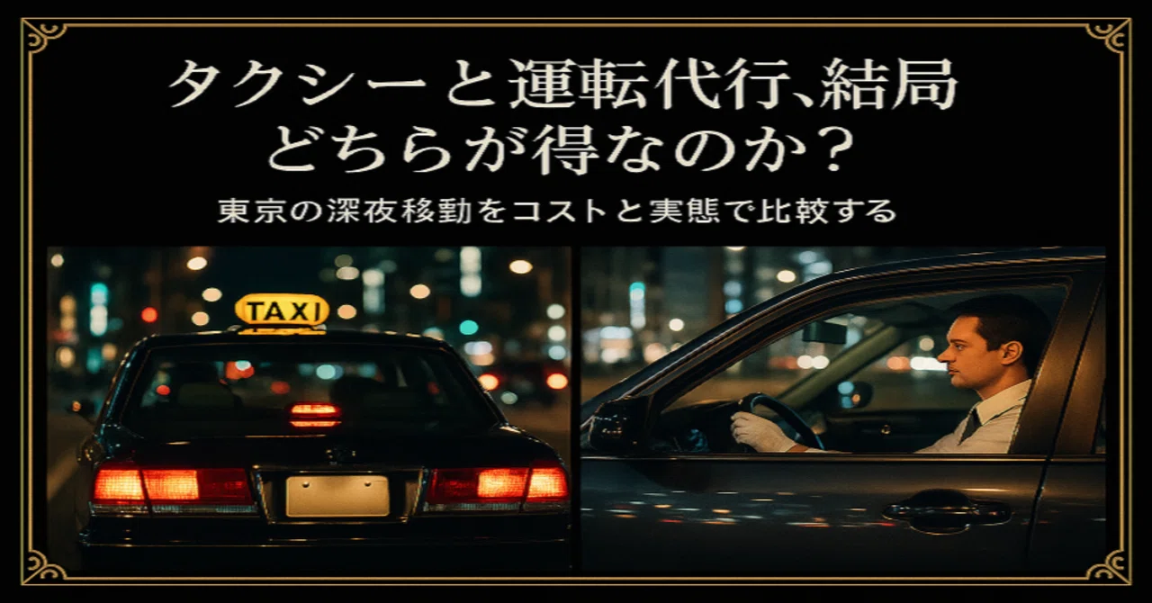 代行 と タクシー どっち が 安い