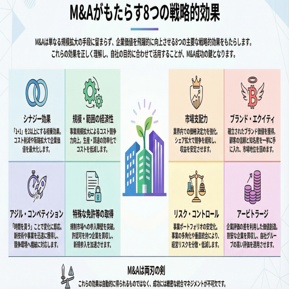 M&Aが企業にもたらす8つの戦略的効果｜Better Equation Research