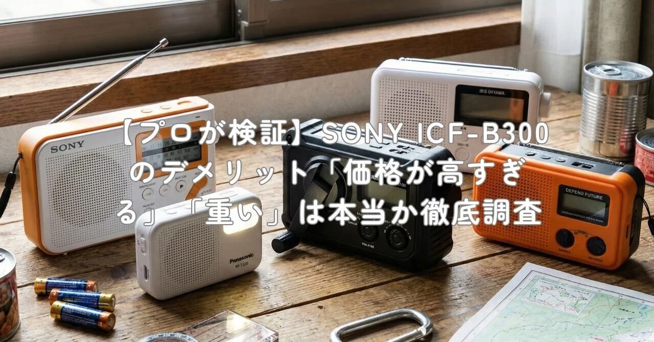 プロが検証】SONY ICF-B300のデメリット「価格が高すぎる」「重い」は