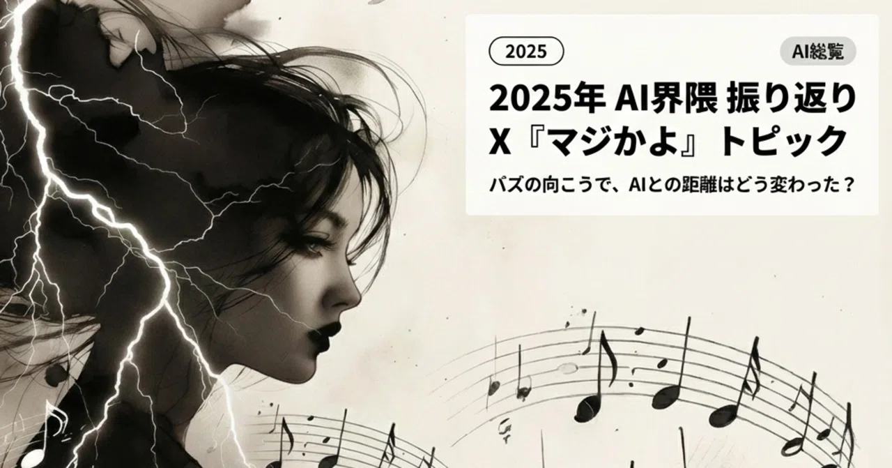 2025年 AI界隈 振り返り：𝕏『マジかよ』トピック 〜バズの向こうで