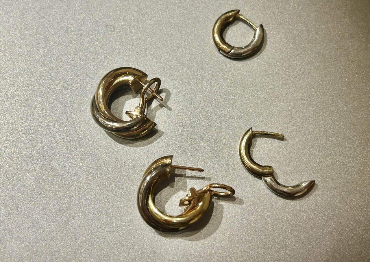 カルティエ　トリニティ　イヤリング 新品　先月購入 CR80083231 - トリニティ イヤリング、クラシックモデル - ホワイト