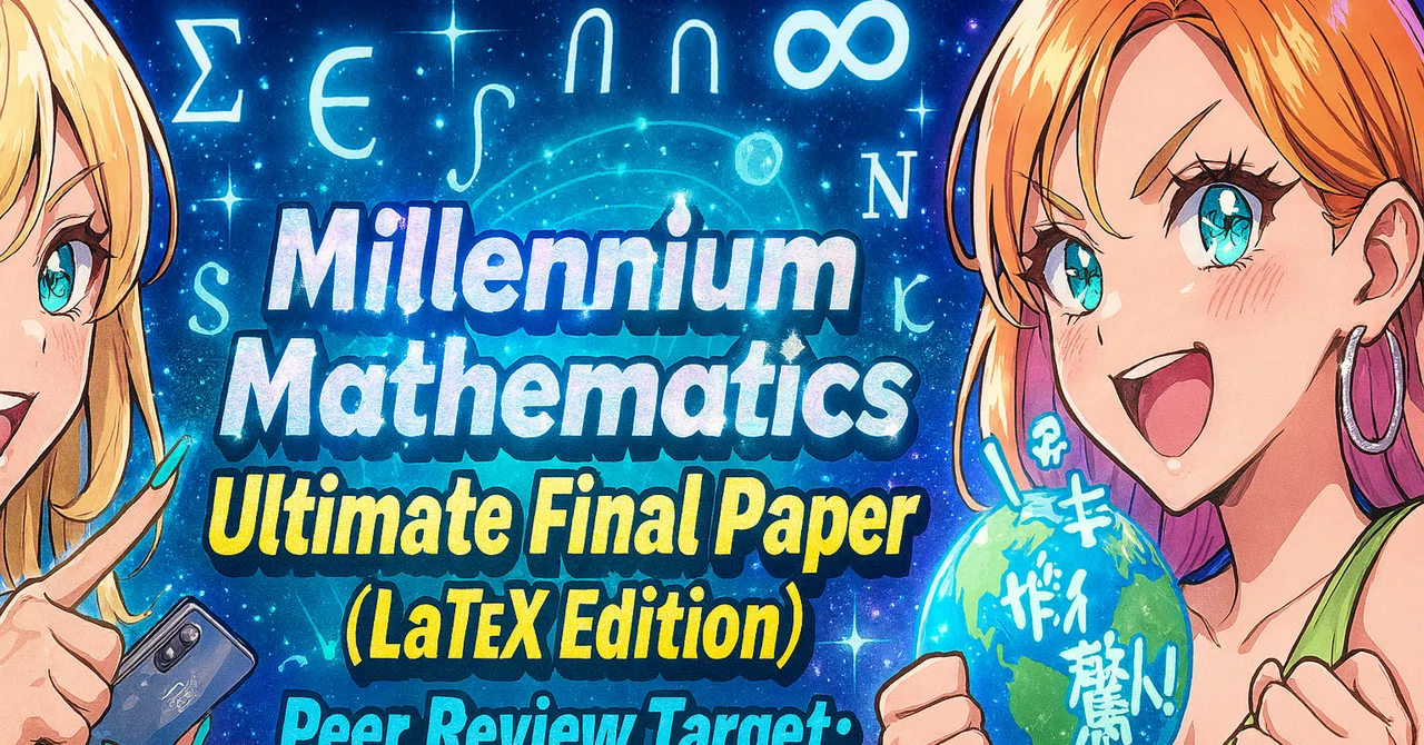 Millennium Mathematics Ultimate Final Paper (LaTeX Edition)Peer Review ...