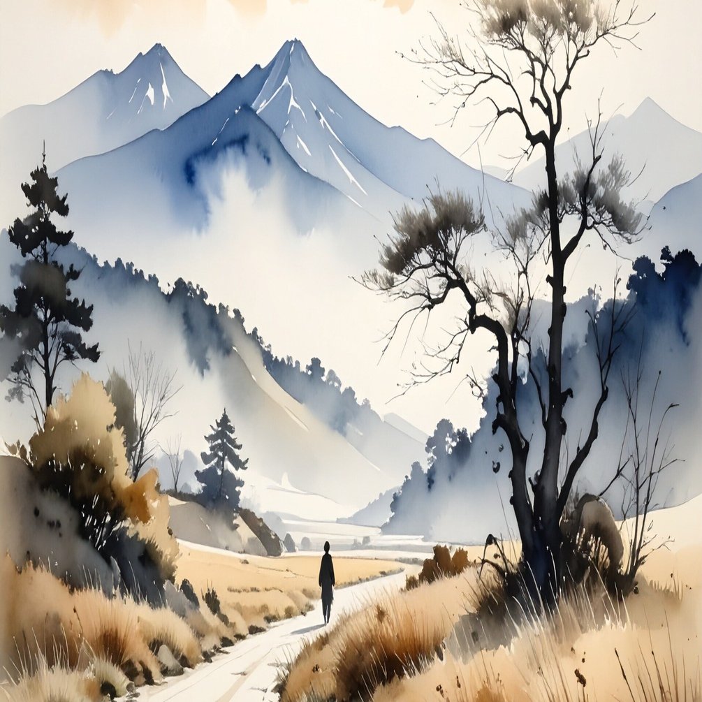 中原中也 山羊の詩『帰郷』を生成AIでビジュアルアート化してみた！Ⅰ