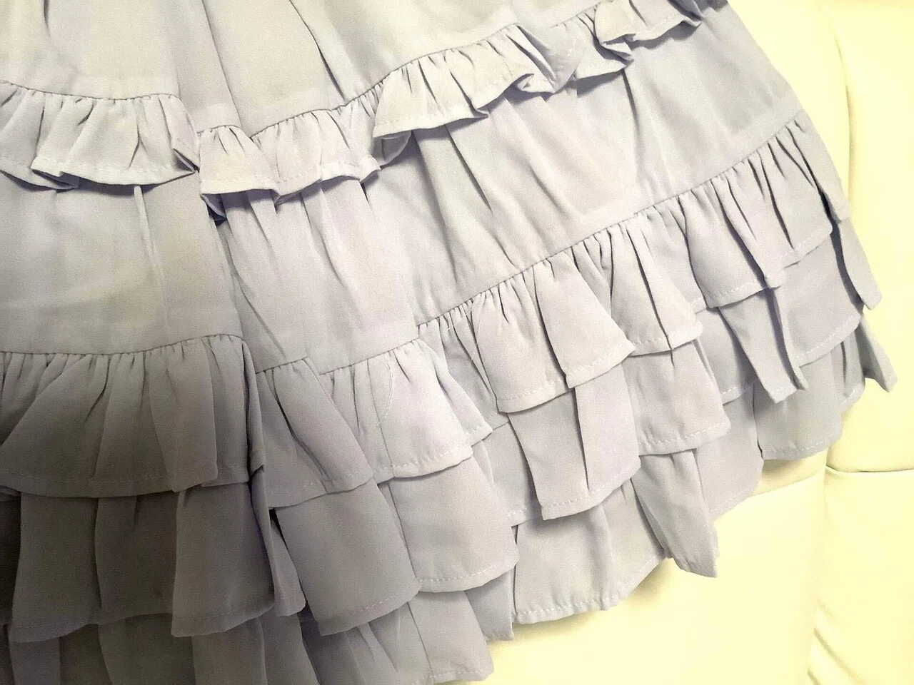 お迎え品】Chalmiere(シャルミエール)レースアップフリルスカート