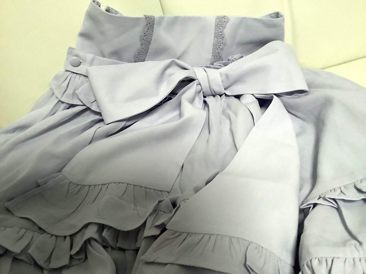 お迎え品】Chalmiere(シャルミエール)レースアップフリルスカート