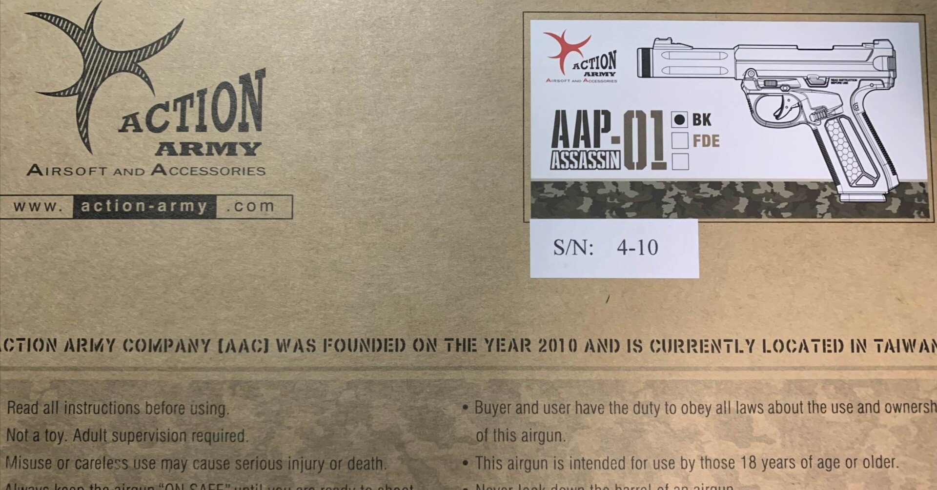 趣味のエアガン08AAP-01アサシン・ブラックマンバカスタム｜yoll