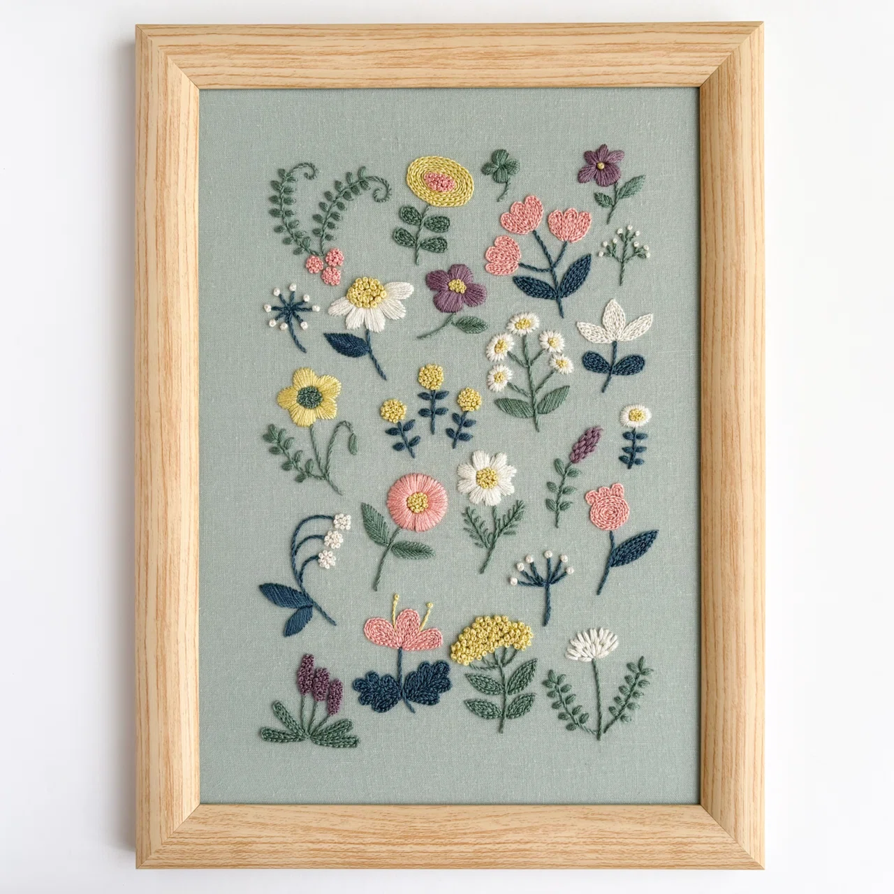 販売】刺繍図案 春の野原｜Atelier Orava（アトリエ オラバ）
