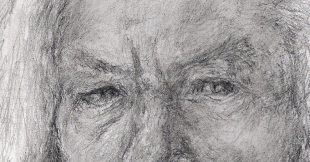 武豊鉛筆画 オリジナルの鉛筆画、「リポン大聖堂」、トム・サイクス、1980 年代頃