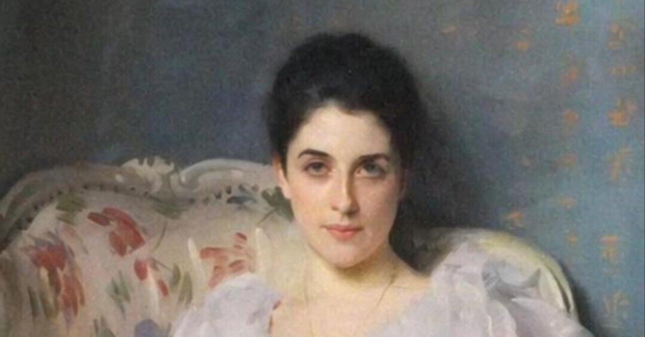 世界の名画 ジョン・シンガー・サージェント エデン夫人の肖像 1906 複製画 👗 サージェント《アグニュー夫人の肖像》――360度、彼女の視線を