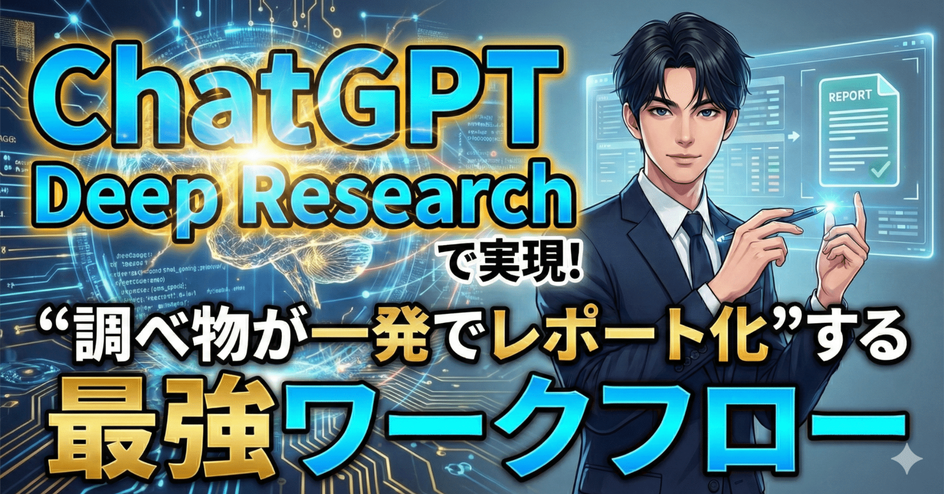 検索タブ地獄を卒業】もう迷わないChatGPT Deep Researchの使い方