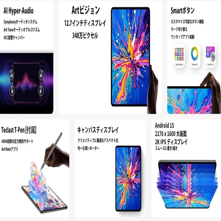 Teclast ArtPad Pro完全解説｜12.7インチ「7:5画面」×SIMフリーで3万円