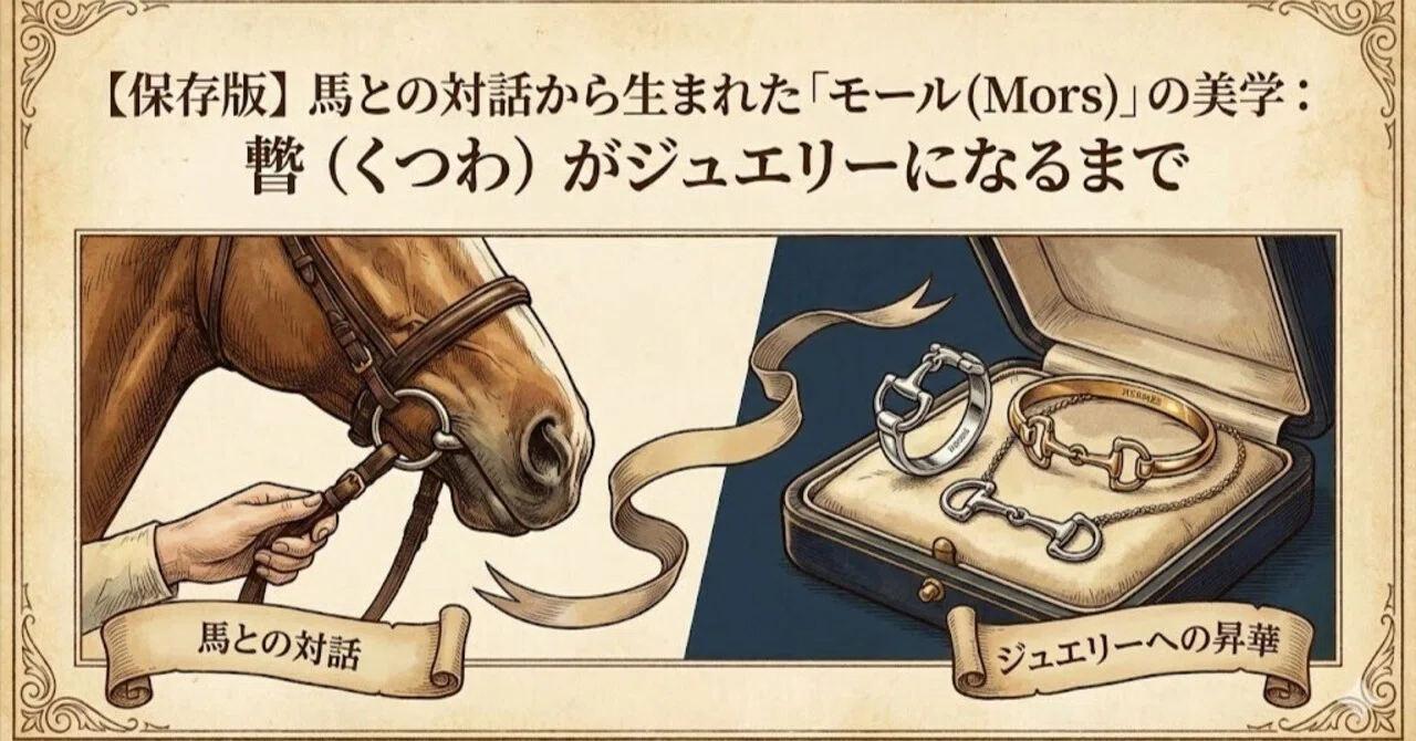 保存版】馬との対話から生まれた「モール（Mors）」の美学：轡（くつわ 