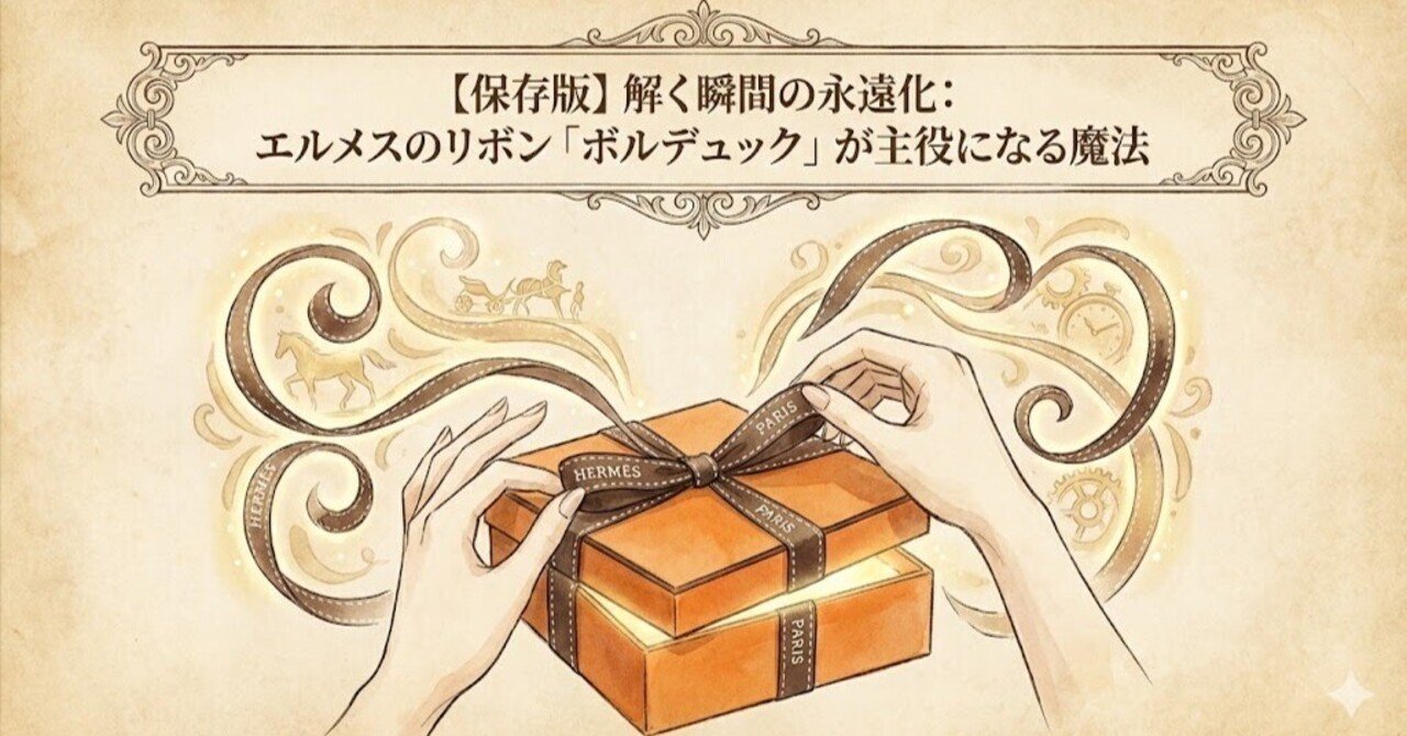 保存版】解く瞬間の永遠化：エルメスのリボン「ボルデュック」が主役に