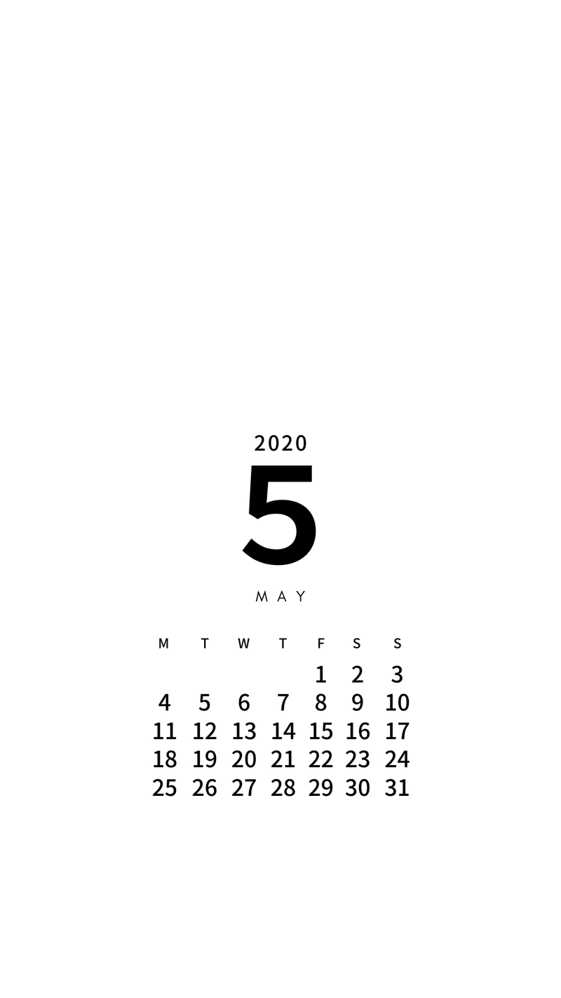 5月のカレンダー Pandalabo 日付シート配信 Note