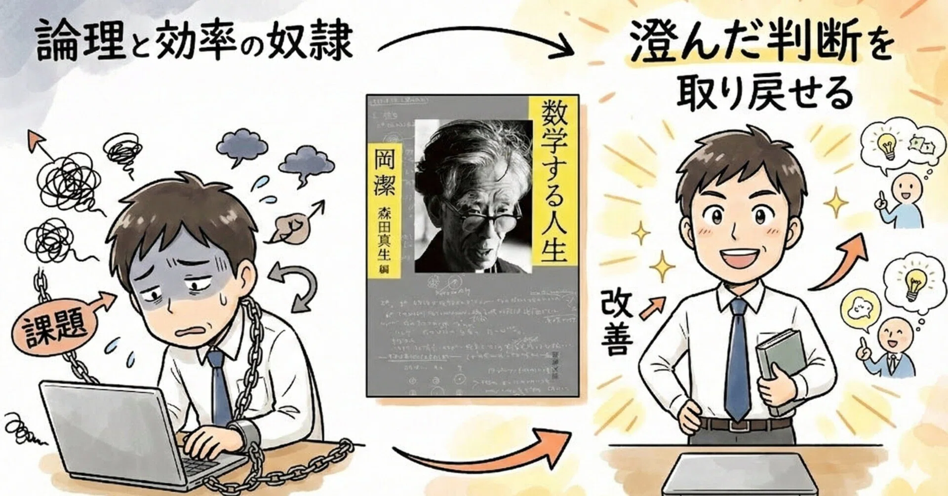 澄んだ判断を取り戻すAIプロンプト 岡潔の考え付き｜Abiru