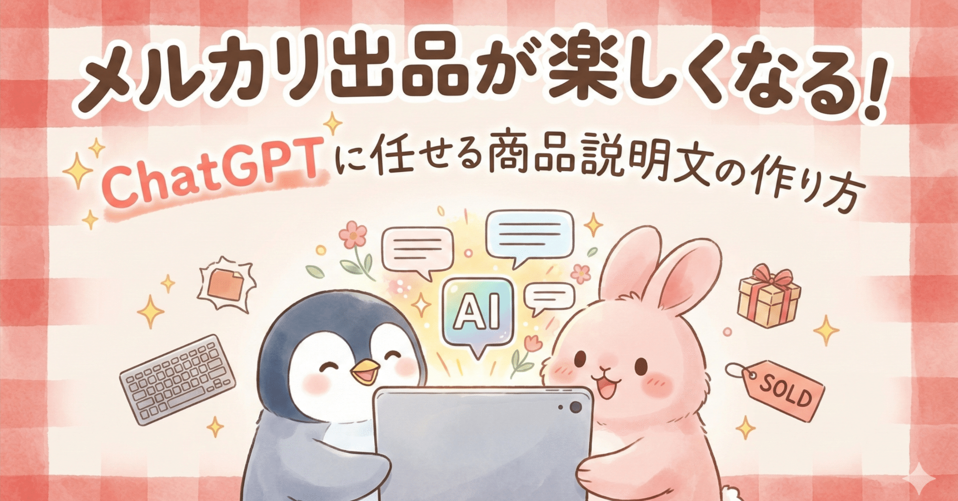 メルカリ出品が楽しくなる！ChatGPTに任せる商品説明文の作り方