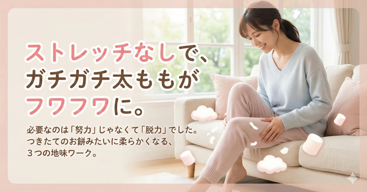 How to make rock-hard thighs soft without stretching｜のびやん｜軽い体で過ごせる身体習慣
