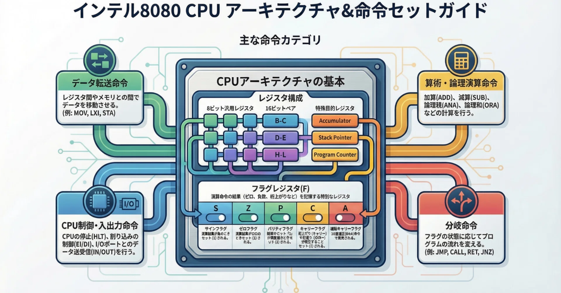 ハンドアセンブル - 8080の場合｜kzn