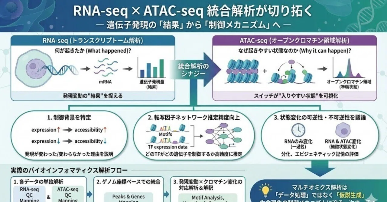 RNA-seq × ATAC-seq 統合解析が切り拓く｜山口昌雄｜NGS×AIを専門家目線で発 …