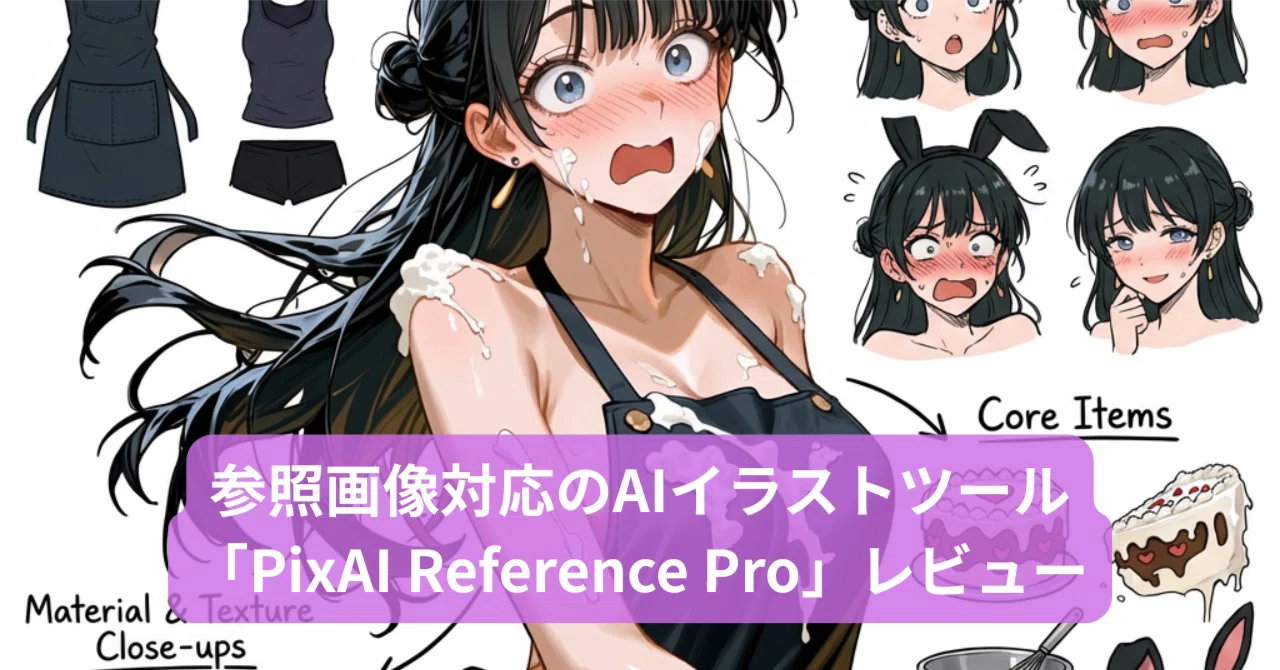 イラスト作成3 キャラ設定や絵柄が崩れない？参照画像対応のAIイラストツール「PixAI
