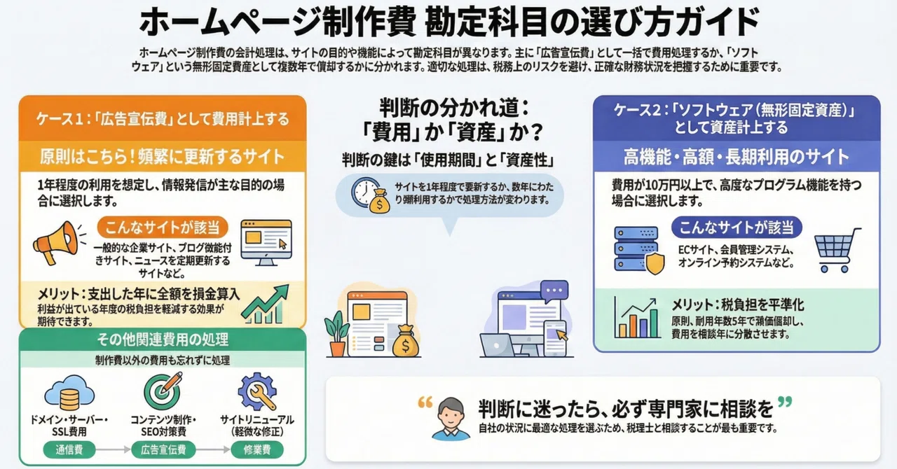 ホームページ制作費の勘定科目を正しく理解する|会計処理と仕訳の実践|未来共創コミュニティ