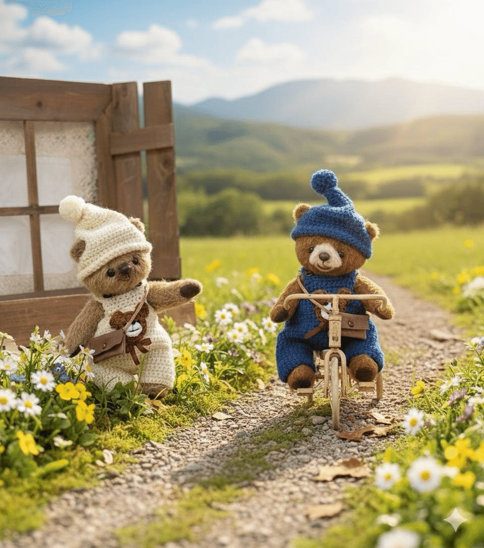 ブランとネイジュの三輪車だいぼうけん｜S・Y・K bear | テディベア作家