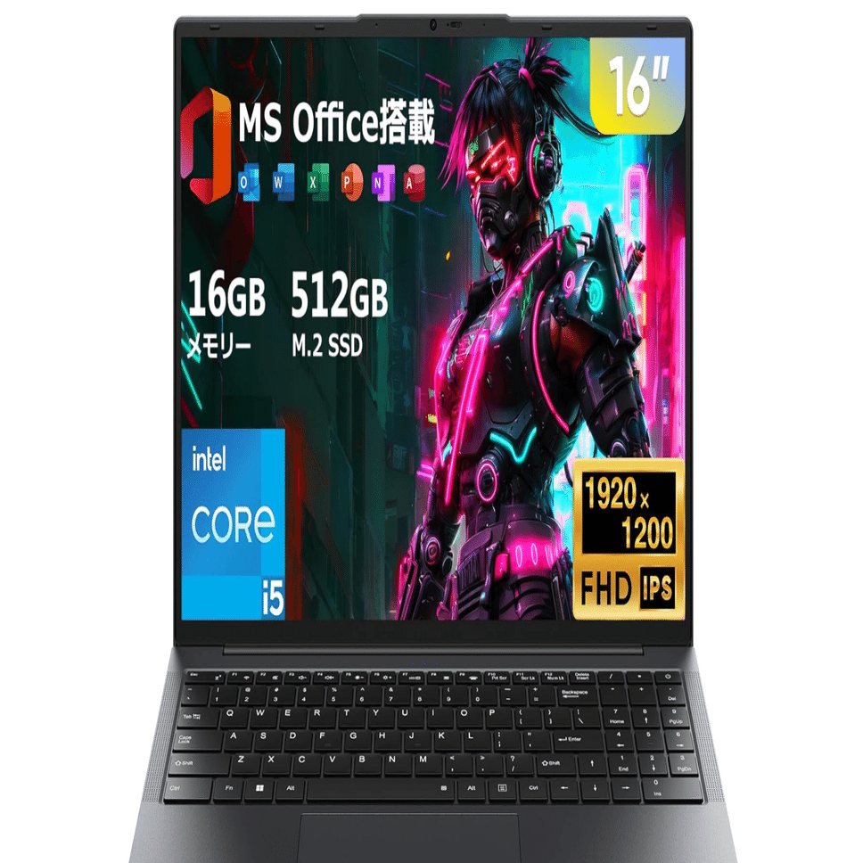 Eyy ノートパソコン 16.0型 Core i5 16GB 512GB Eyy ノートパソコン Core i5搭載｜AI活用に最適な16型ビジネスノートPC