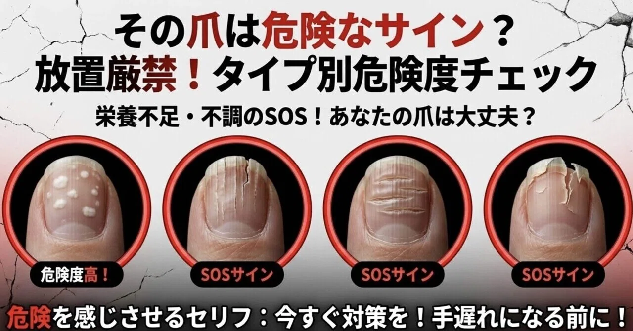 爪 が 割れる 食べ物