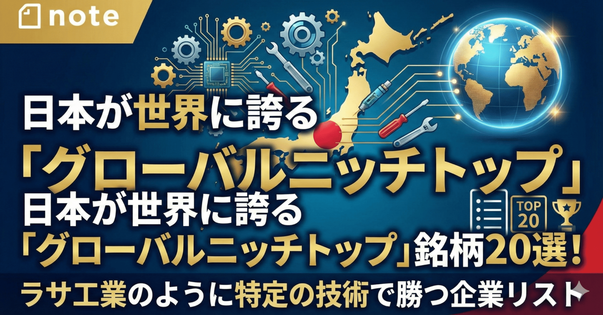 日本が世界に誇る「グローバルニッチトップ」銘柄20選！ラサ工業のように特定の技術で勝つ企業リスト｜日本個別株デューデリジェンスセンター