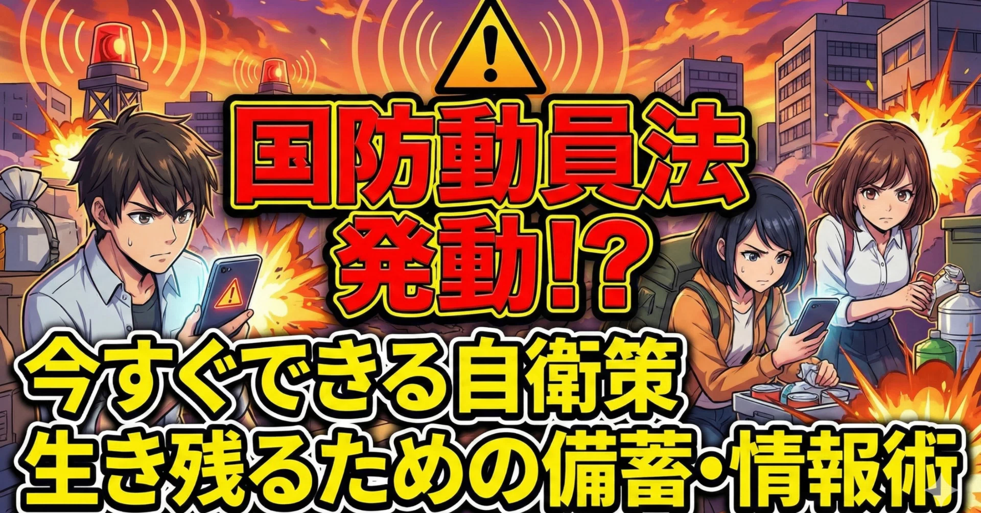 危機管理コラム】もし「国防動員法」が発動されたら？ 私たちが取る