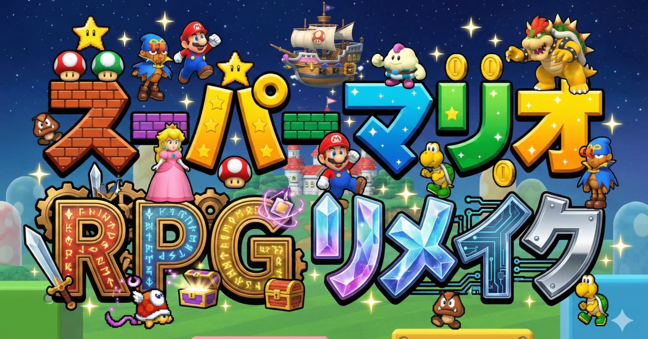 【スーパーマリオRPGリメイク】をプレイした感想と攻略メモ|raishin