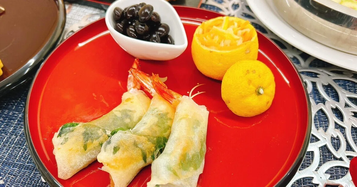 Black Beans, Namasu, and Shrimp Spring Rolls｜あやか|入れるだけクッキング