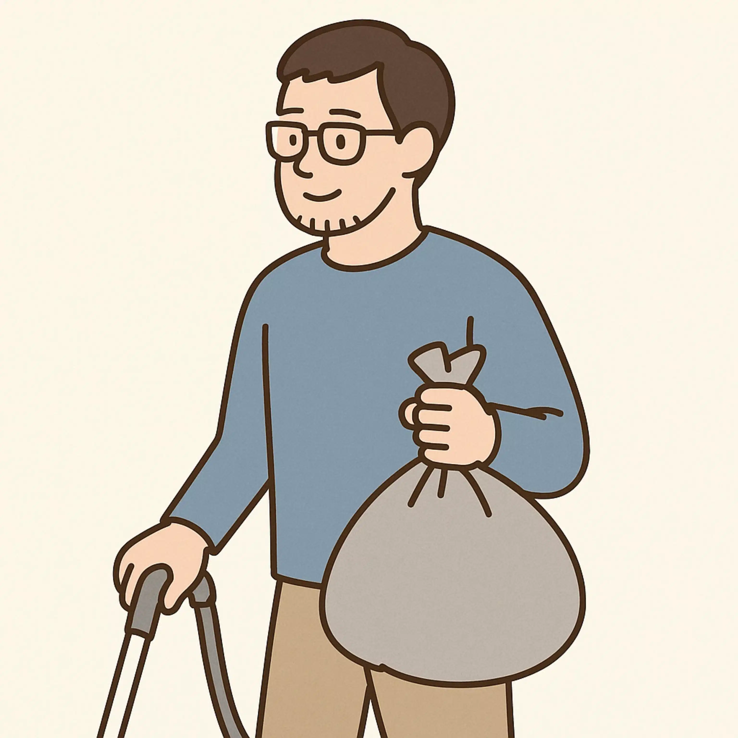 静かなヒーロー夫