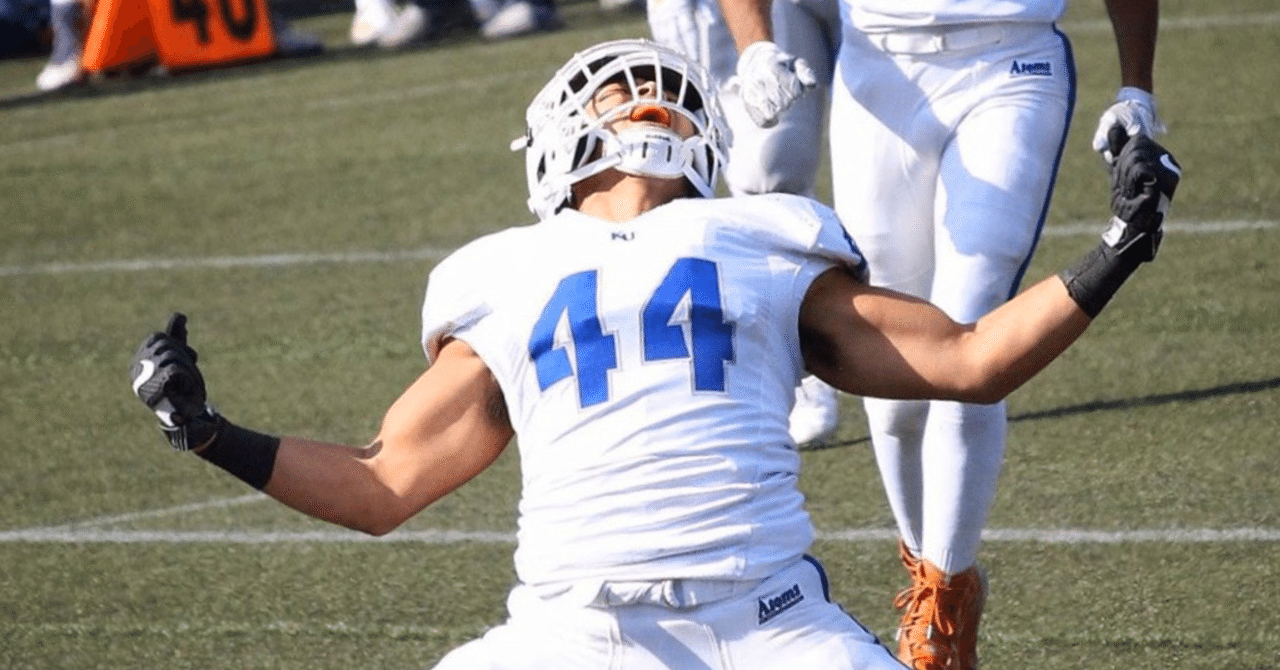 アメフトを始めて人生が変わった チーム1のパワーとスピードで日々チームを引っ張る進化を遂げ続ける主将 神奈川大学アメリカンフットボール 部 公式 Note