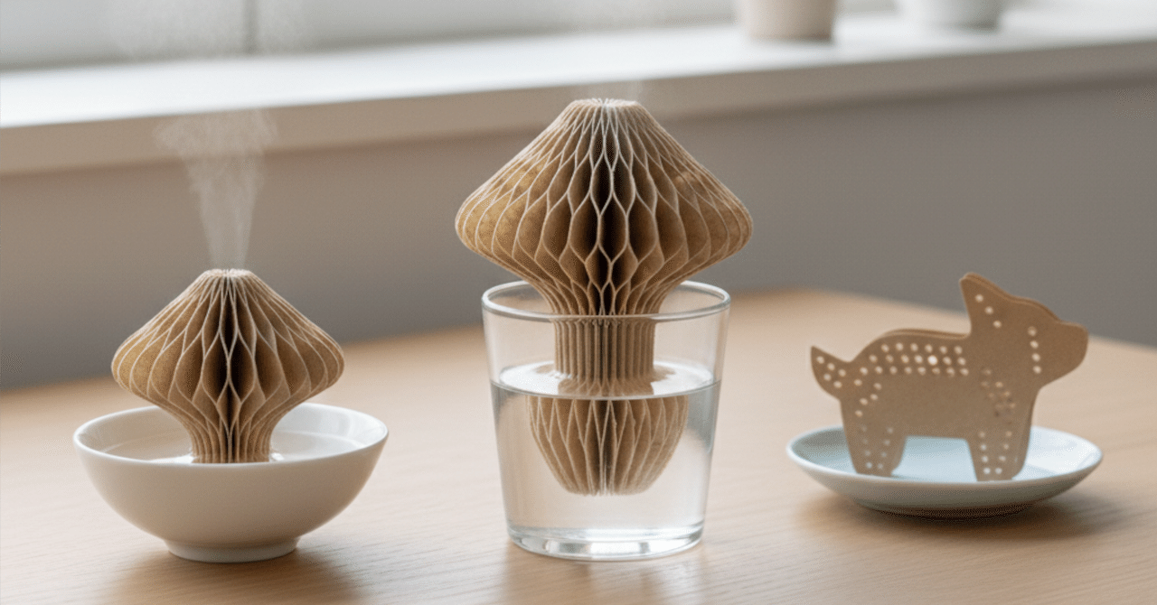 電気を使わない自然気化式加湿器(ペーパー加湿器) (2026.1.21追記C