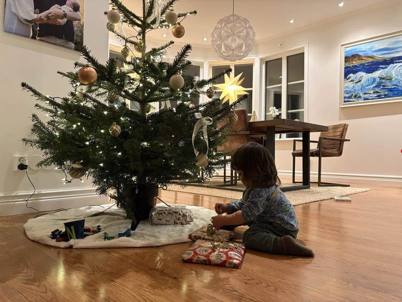 スウェーデンのふつうの生活日記】クリスマスプレゼントの横に並べられ