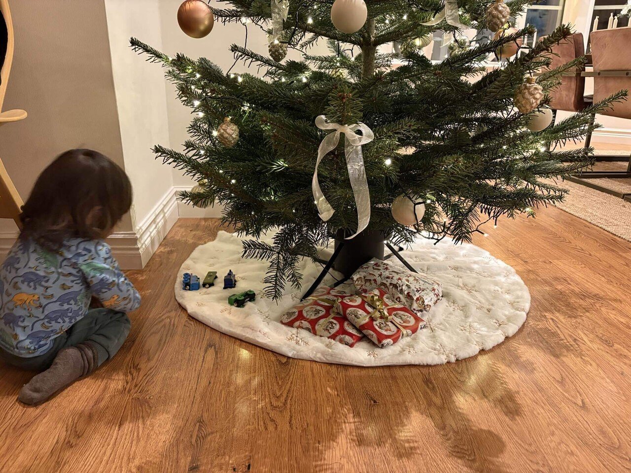 スウェーデンのふつうの生活日記】クリスマスプレゼントの横に並べられ