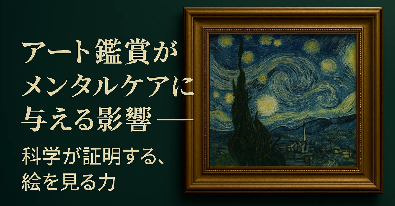 絵画鑑賞の心理 🎨 アート鑑賞がメンタルケアに与える影響――科学が証明する、絵を見る