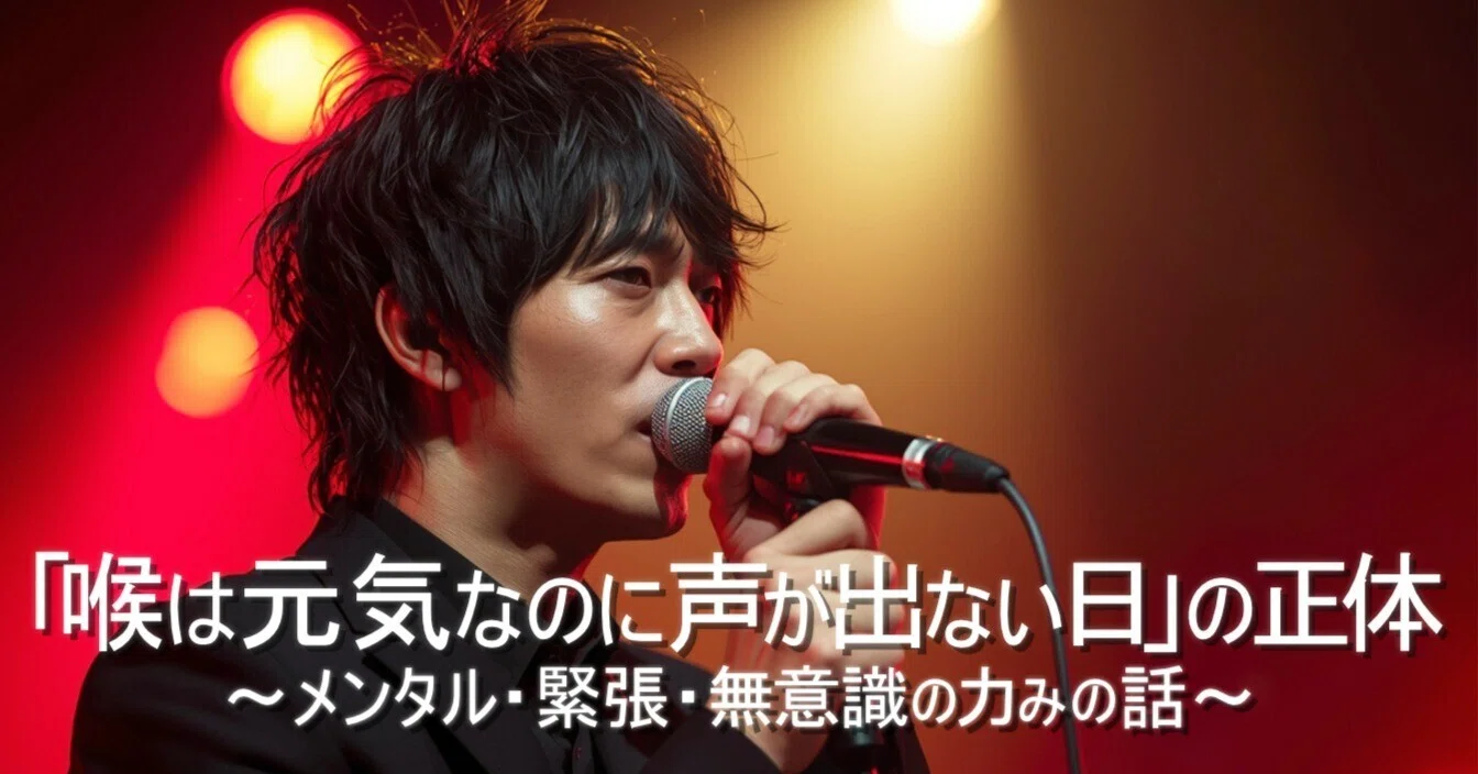 喉は元気なのに声が出ない日」の正体～メンタル・緊張・無意識の力みの