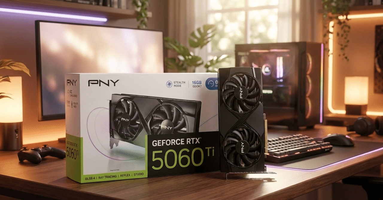 PNY GeForce RTX 5060 Ti 16GB：AI画像生成を変える一枚｜がじぇまる