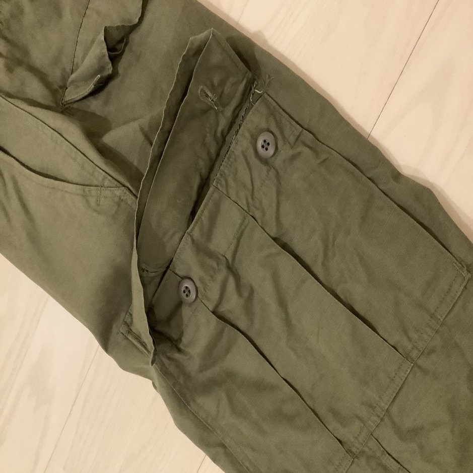 US.ARMY◇カーゴパンツ/M/コットン/KHK/70s/M-65/Winfield/ファスナー