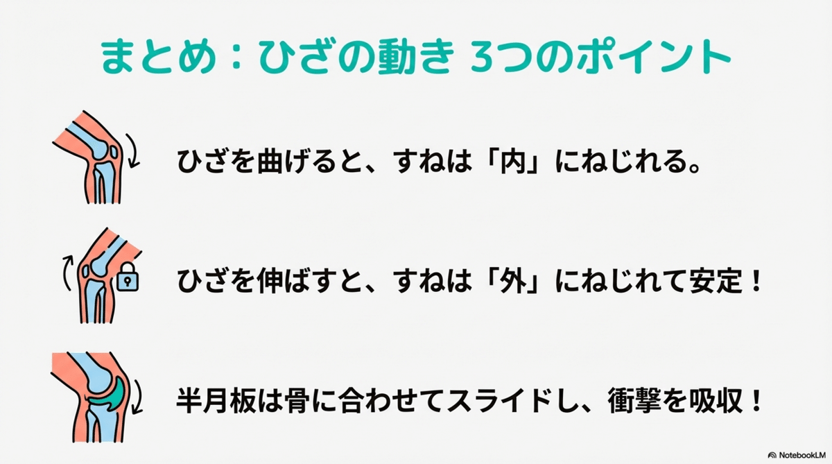 膝を曲げると「スネの骨」と「半月板」はどう動く？｜AT+