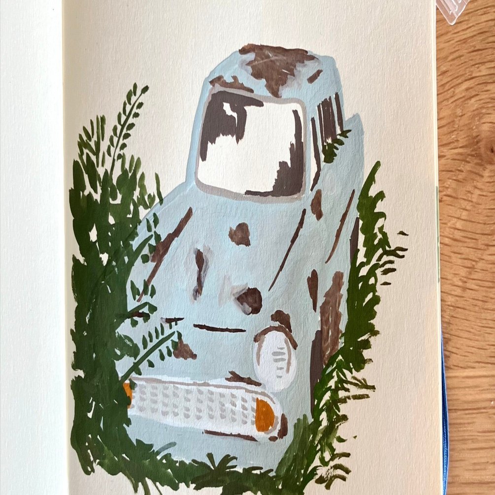 不透明水彩と経年変化の話｜山丘岳