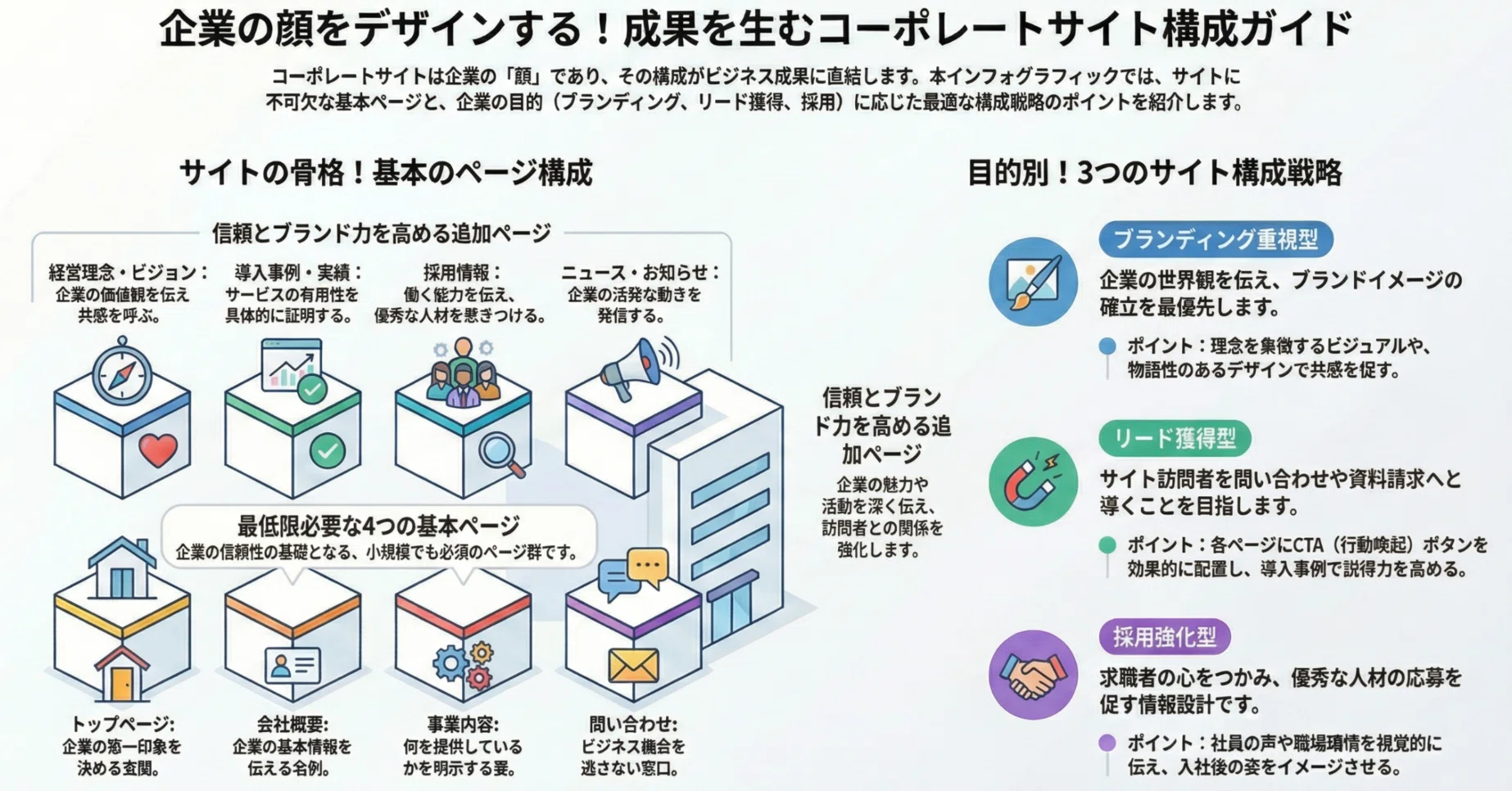 コーポレートサイトの構成を徹底解説｜成果を出すページ設計と実践手順 