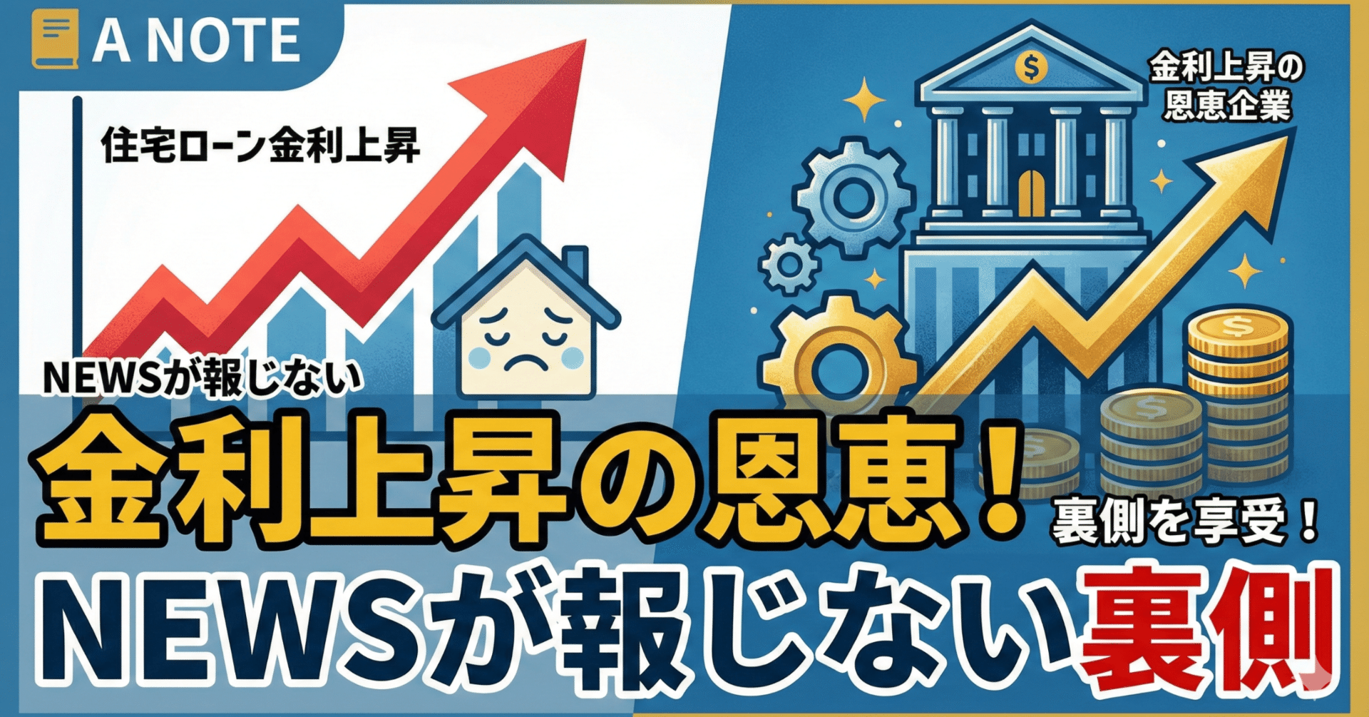 住宅ローン金利だけじゃない！ニュースが報じない「金利上昇の恩恵」を享受する企業の裏側｜日本個別株デューデリジェンスセンター
