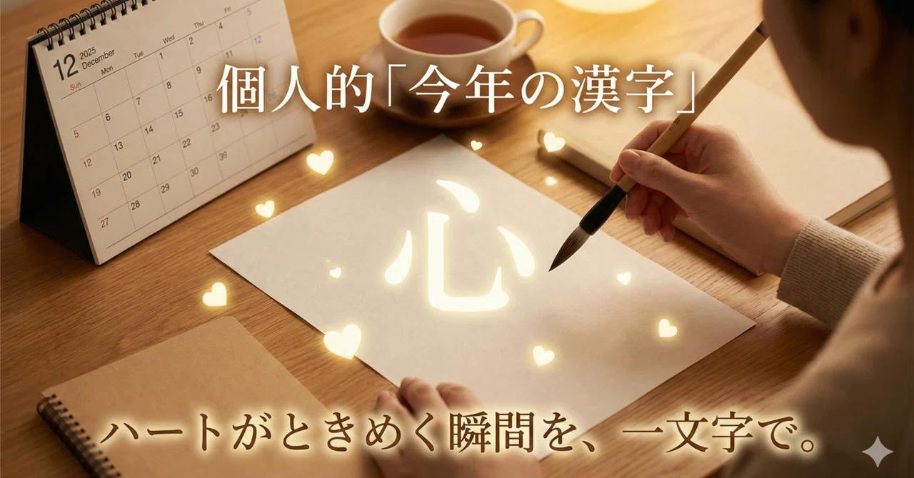 Heartist Notes 個人的「今年の漢字」は何にしましたか?|山形竜也 | Heartist | 心理セラピスト